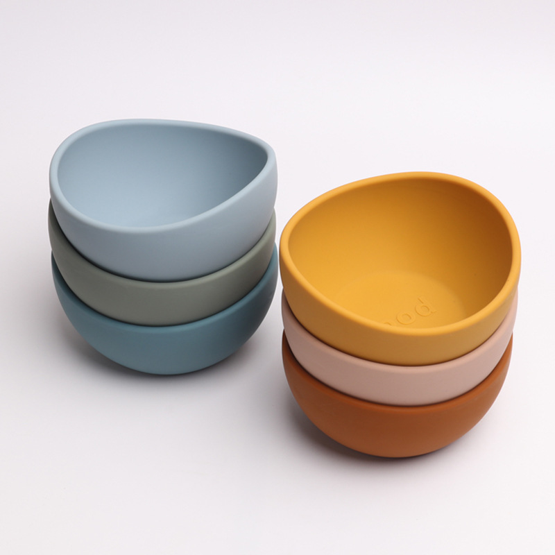 Silicone Bowl in Orange Pink Blue TV Shopping Pet Food Grade Navy Green or Yellow