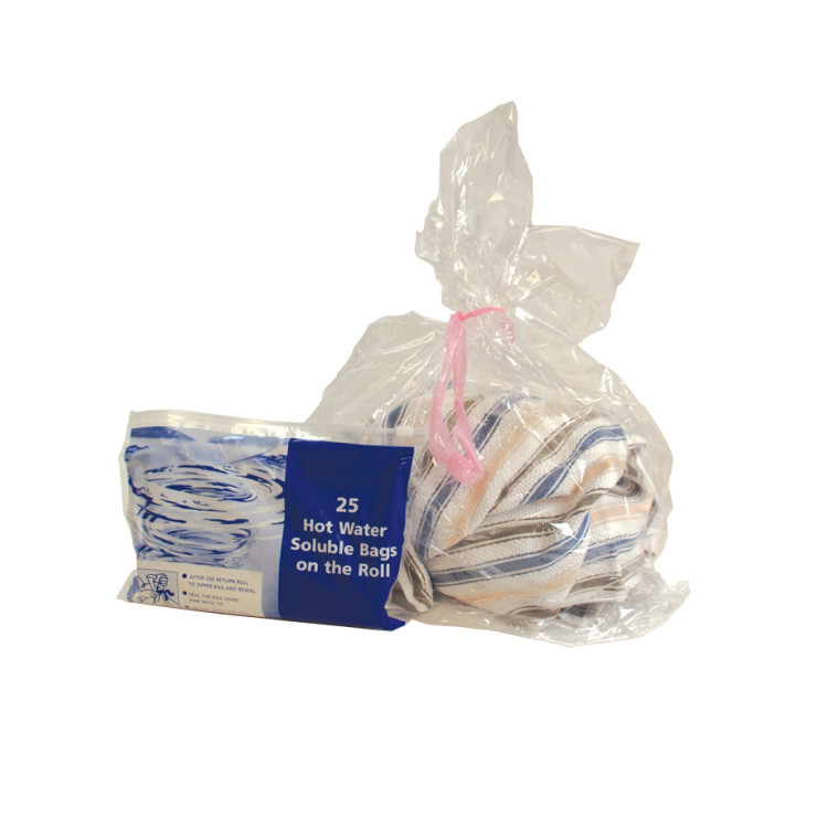 660*840mm 25micron Hot Water Soluble Bag For Hospitality