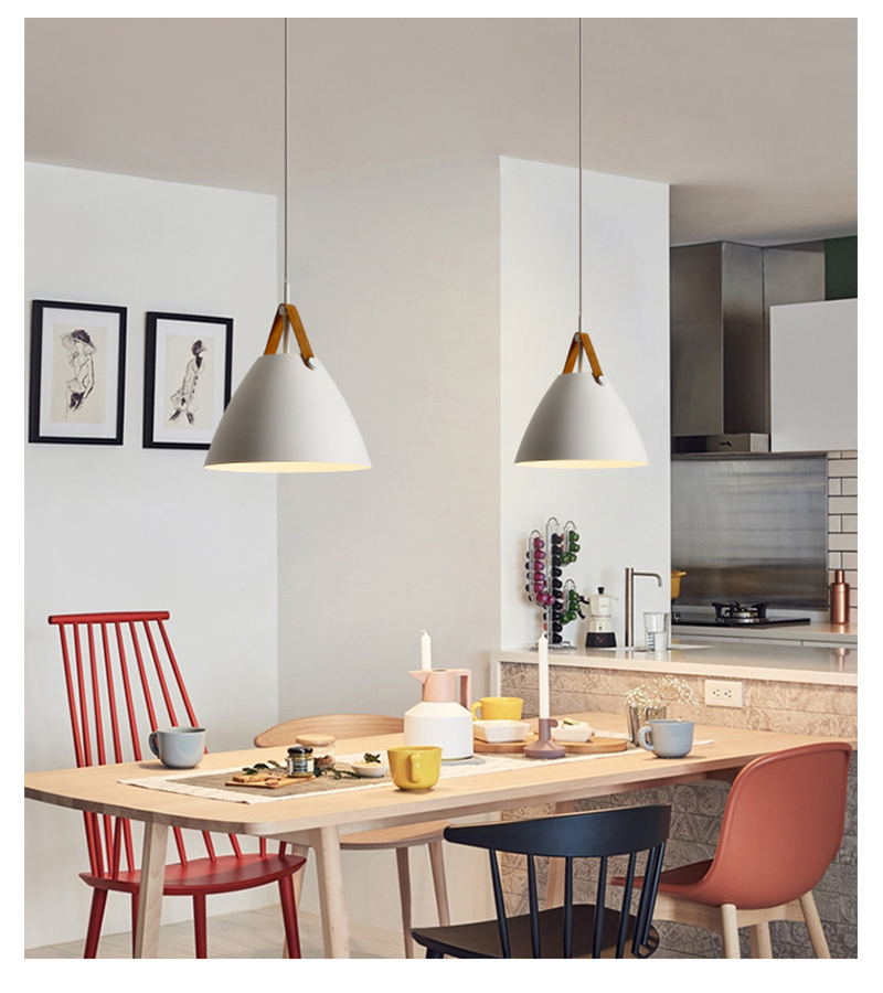 Restaurant Pendant Lighting Kitchen Pendant Lamp Dining room LED Light Black White Loft Lamp(WH-VP-193)