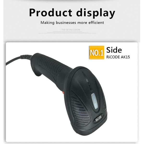Portable Barcode Scanner 2D QR Bar Code Reader Wired Barcode Scanners for Android IOS Mobile Payment Escaner