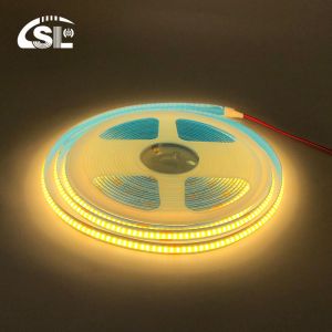  8mm Width 12V 24V 3000K Warm COB Led Strip Light CE RoHs IP20 with 50000 Hours Lifespan Manufactures