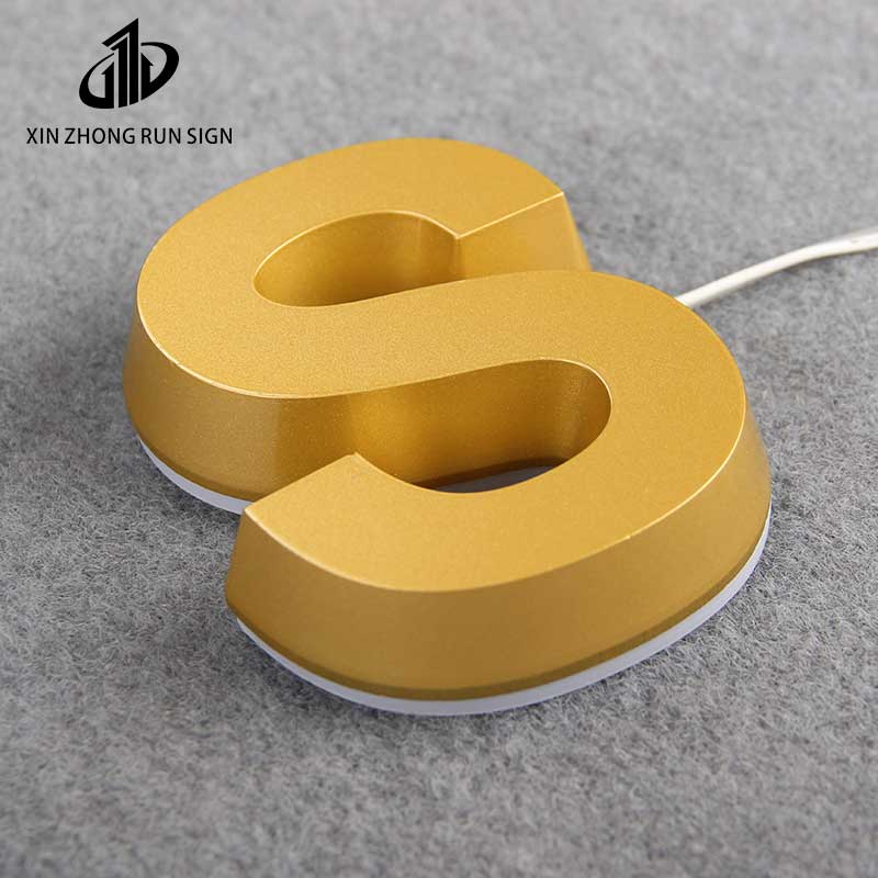 Popular Indoor Sign LED Acrylic Sign LED Acrylic Alphabet Stainless Steel Alphabet Lighting Letter Sign