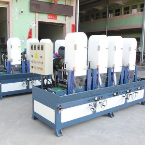 4 Heads Polishing Lock Panel Automatic Drawing Machine PLC Continuous