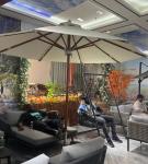220g Polyester Fabric Sun Garden Umbrella Parasol 2.7*2.7M