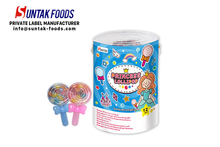 Lovely princess Lollipop shape jelly bean candy for little girl