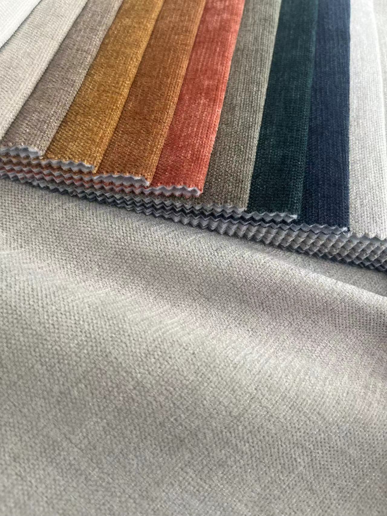Sofa Custom Polyester Linen Fabric Linen Jacquard Fabric Double Faced