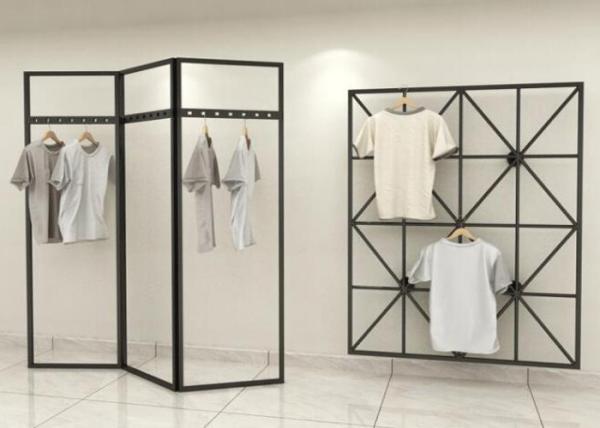 Quality Fashionable Style Clothing Display Rack / Metal Retail Clothes Display Stands for sale