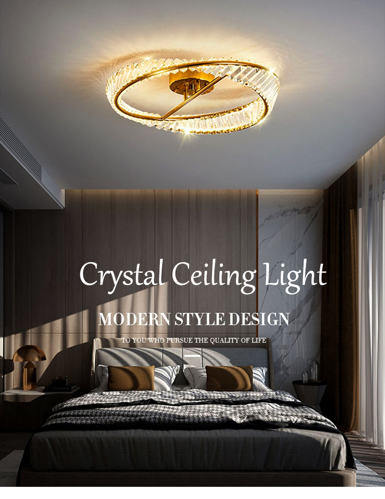 Nordic Luxury Ceiling Lamp Creative Living Room Dining Room Crystal Ceiling Chandelier(WH-CA-101)