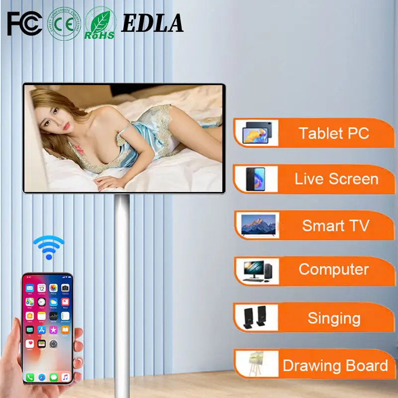 21.5 Inch Wifi Android Smart TV Tablet Standbyme Screen Tv Incell Touch Screen Monitor Portable Display