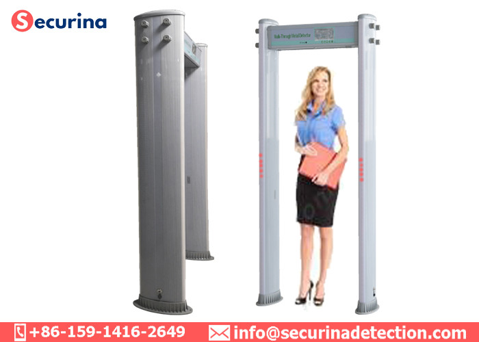 Visual Alarms Walkthrough Metal Detector , Airport Security Metal Detector Super Sensitivity