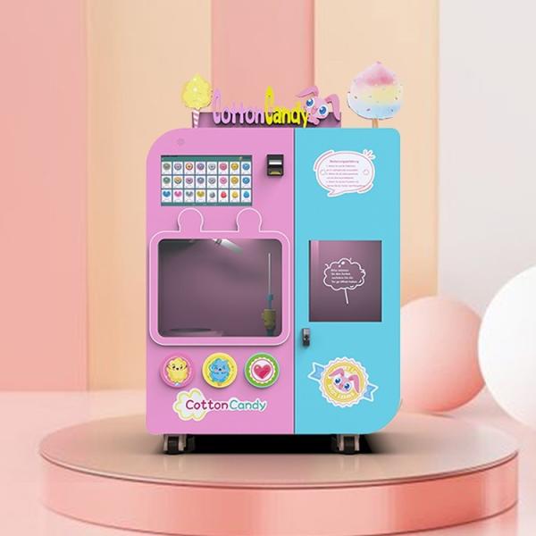 High Yield Intelligent Magic Cotton Candy Machine 1750mm Candy Floss Vending