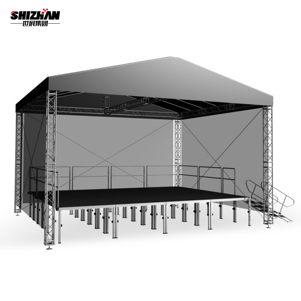 Adjustable Live Concert Glass Stage Aluminium Acrylic Platform Indoor