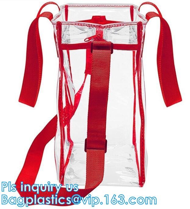 clear pvc bag large capacity, custom logo clear pvc bag, blanket bag with handle ,pvc handle bag pvc christmas gift bag