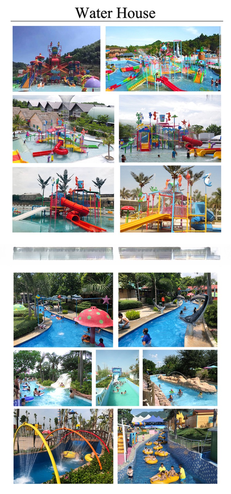 Indoor Outdoor Playground Amusement Fiberglass Water Slide