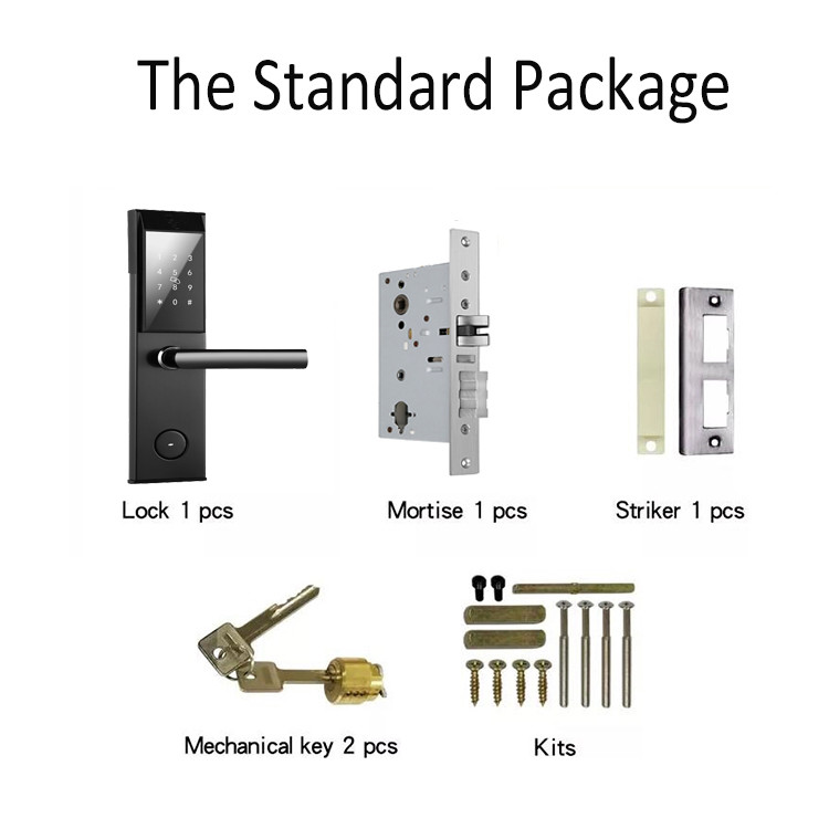 Wifi BLE TTlock APP Apartment Smart Door Lock With ANSI Standard Mortise Keypad