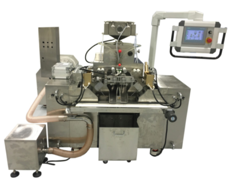 4 Inch Small 5000-100000 Capsules/h Softgel Encapsulation Machine 1400*800*1500mm Work Time 7 Days And 24 Hours