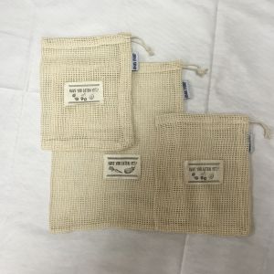  Recyclable 8Oz 12x14'' Organic Cotton Mesh Bag With Drawstring Manufactures
