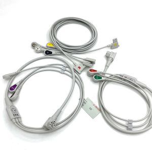 PH 10lead TC30 LEAD WIRES ECG Monitor Cable Gray Color Latex Free Multi Function