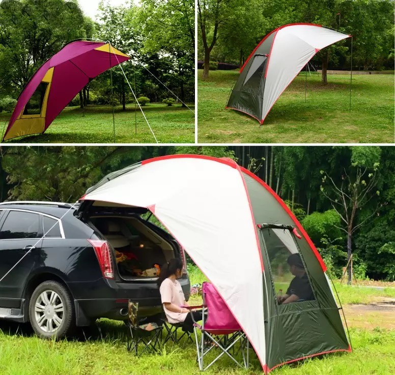 4 Seasons 190T Polyester SUV Rear Outdoor Camping Tent