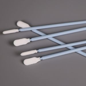 Autoclavable Cleanroom Swab Double Layer Polyester Microfiber Swabs