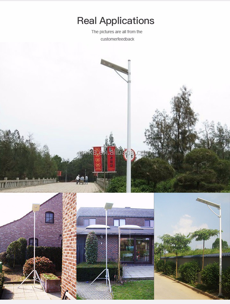 Solar Panel Solar Powered LED Street Lights for Outdoor Lighting