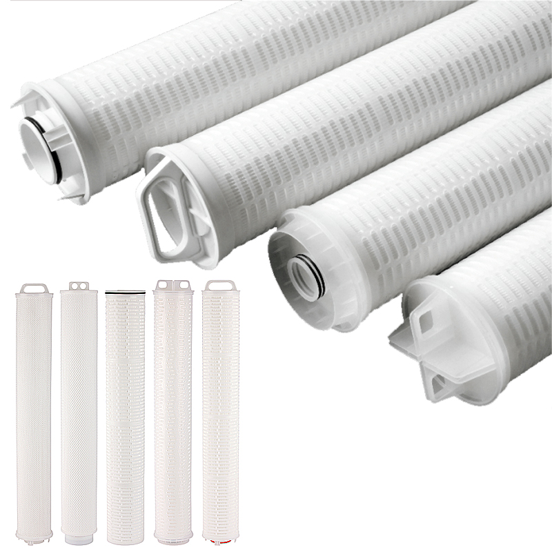 Precision 1-100microns Industrial Pleated High Flow Filter Cartridges 10'' 20'' 30'' 40
