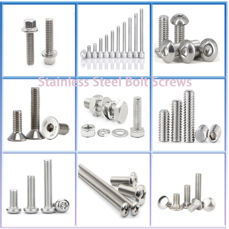 Metric Carbon Steel Half Thread Fillister Hex Socket Head Cap Screw 100mm 200mm Custom