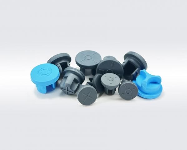 Blue Butyl Rubber Stoppers 13mm Glass Bottle Rubber Stopper For Injection Vials