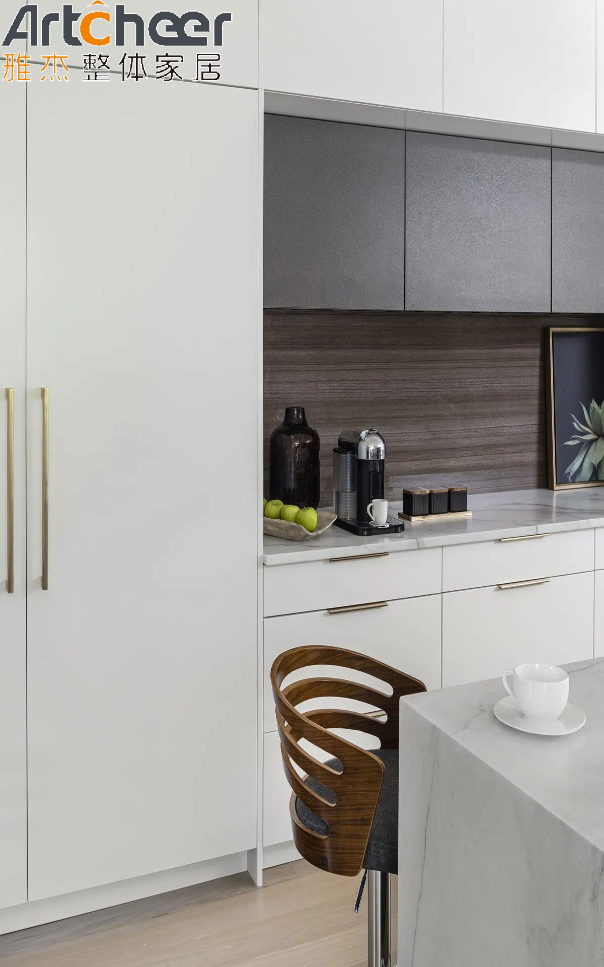 Plywood Material and Modern Design The Perfect Combination for Villa Kitchen Cabinets
