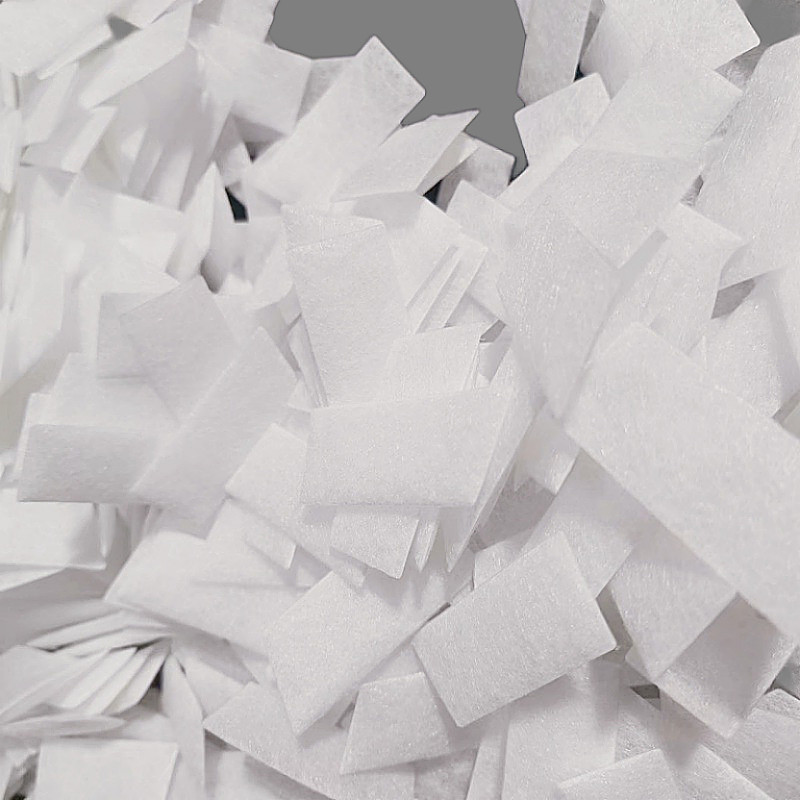 Needle Felt Cotton Pulp White Circular Absorbent Filter Element For Respiratory Filter