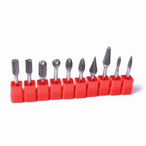 10PCS Tungsten Carbide Burr Set for 1/4 Inch Shank Diameter and Double Cut