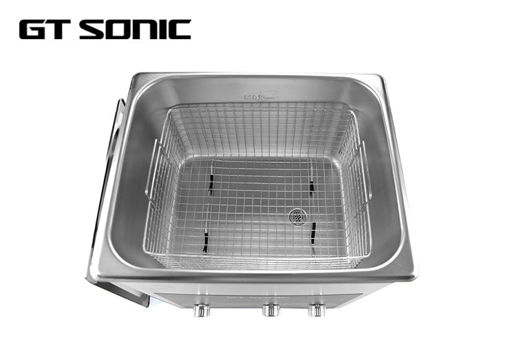 20 - 80℃ Heating Manual Ultrasonic Cleaner 2MM SUS304 Tank AC110 - 120V 60Hz
