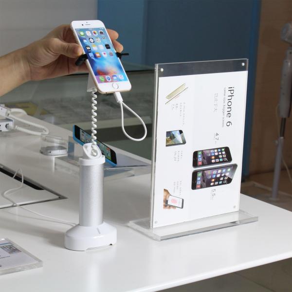 COMER anti-theft gripper metal magnetic stands for mobile phone stores security