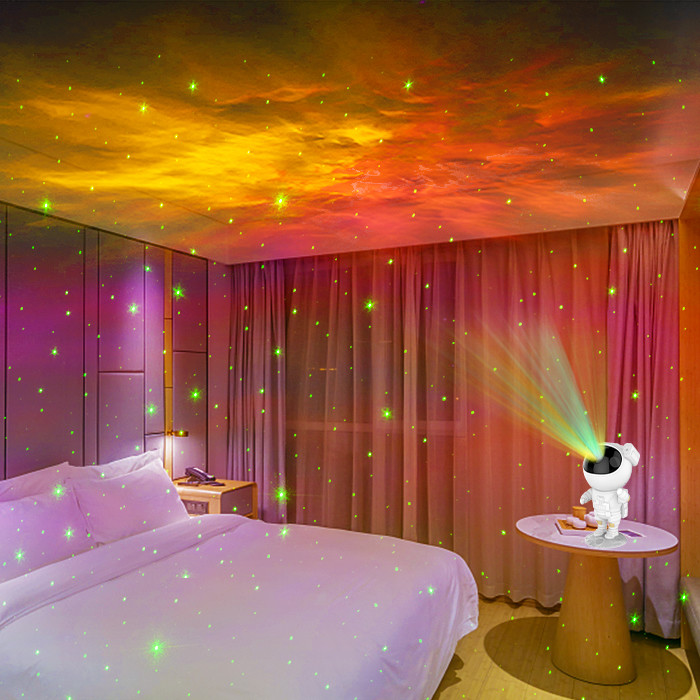 ABS Remote Control Star Projector Night Light , Bedroom Spaceman Starry Projector