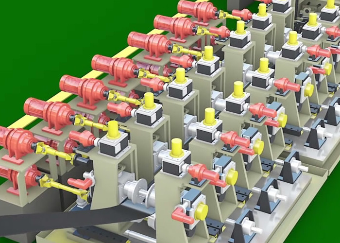 Rectangular Shape Pipe Mill Roller Forming Seam Welded Square Tube Mill