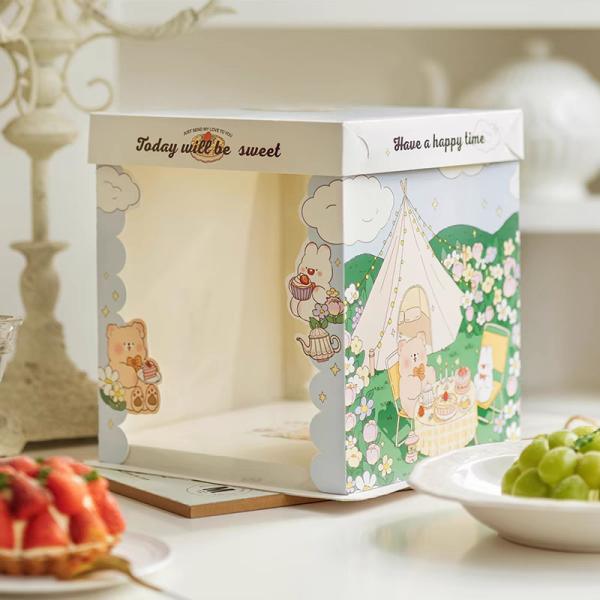 China Custom Made Cake Packaging Boxes Matt Lamination And Offset Printing on sale China Custom Made Cake Packaging Boxes Matt Lamination And Offset Printing on sale