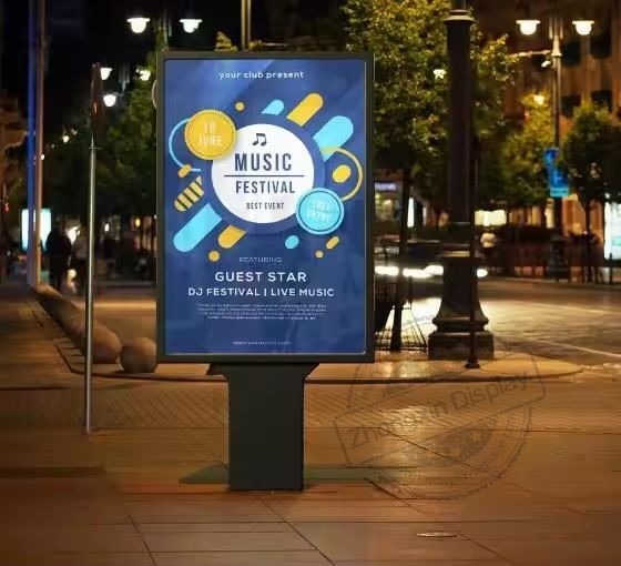 Outdoor 65'' High Refresh Rate Wireless Digital Window Display with Wide Panel Size