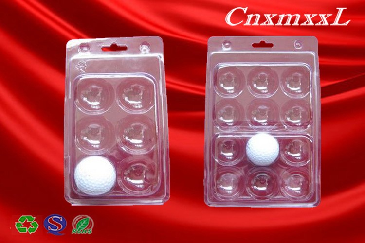 12 pcs clear blister golf ball tray packaging with low price
