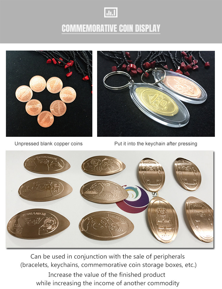 New China Manufacturer Earning Money Coin Pennies Press Machine Souvenir Coin Press Machine Souvenir Coin Maker For Sale