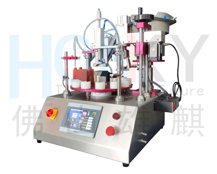 Clean Bench Type Desktop Filling And Capping Machine For 50ml Bio-Reagent Bottle With High Precison Piston Pump