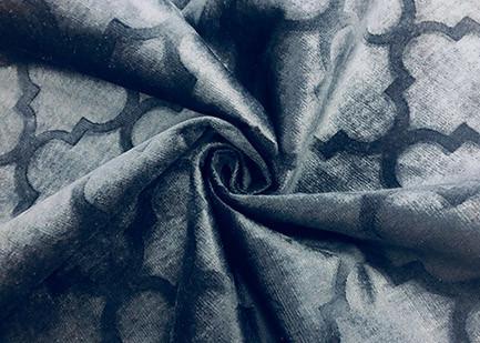 310GSM Embossed Velvet Fabric / Sofa Polyester Velvet Upholstery Fabric -Dark