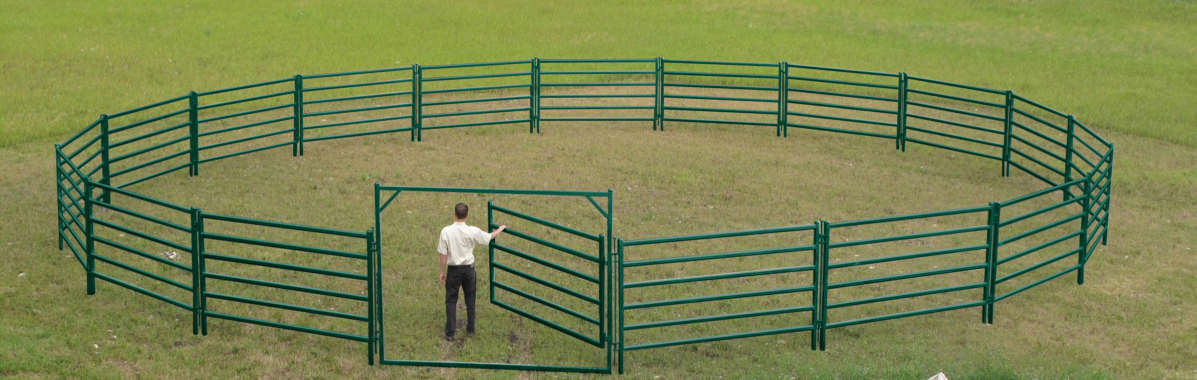 5 X 8ft Metal L Wire Welded Galvanized Steel Cattle Panels Corral Decorative Cattle Panel Fence
