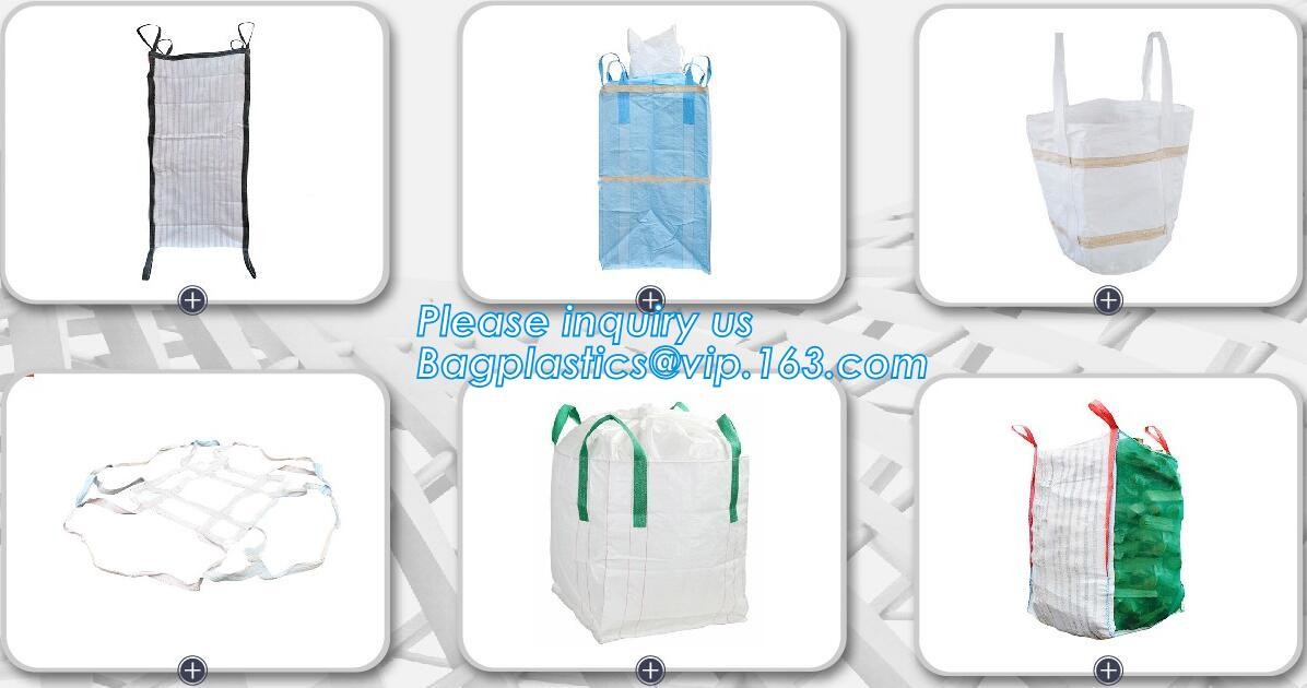 Free shipping big bulk bag 1.5 ton pp woven big bulk FIBC bags grain wheat flour super sack,woven big bag jumbo bags FIB