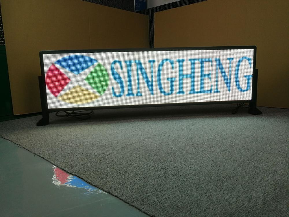 P5 SIM Card Bus Led Window Display 1320*360*75mm Screen Dimension Full Color