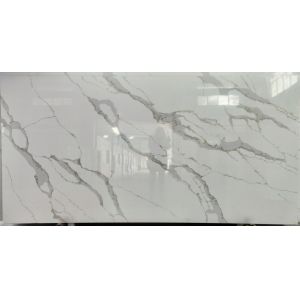 2.5g/Cm3 Quartz Bathroom Vanity Tops Quartz Island Top Faux Stone Siding Panels White Engineered