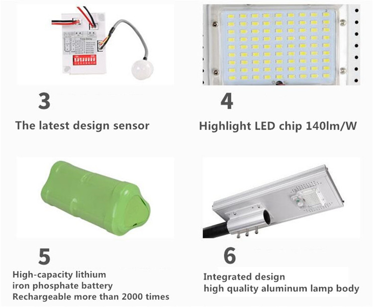 Energy Saving Aluminium Solar Street Light , Integrated Solar Street Light