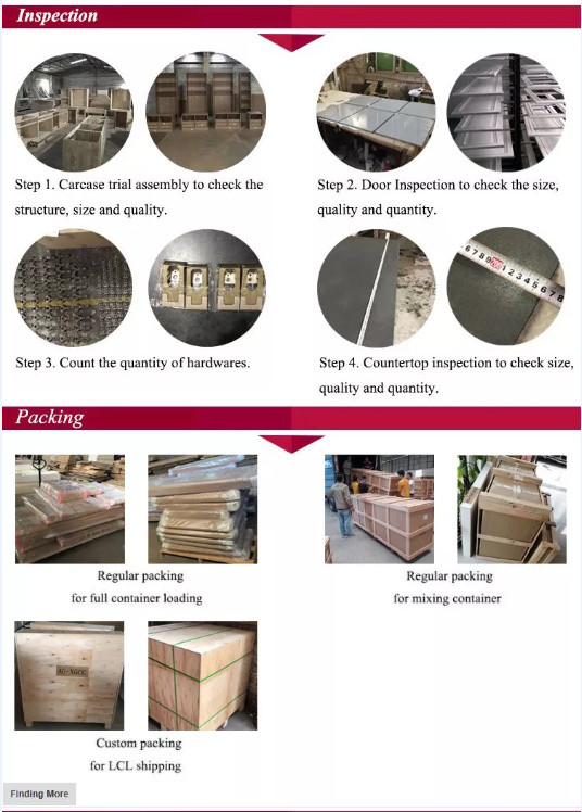 Shaker Style Solid Wood Kitchen Cabinets H900mm 18mm Chip board