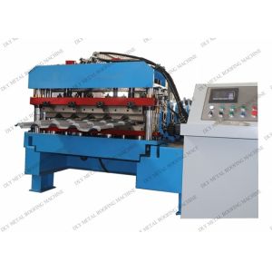 China PLC 4.5T Metal Roofing Machine 1250mm Ibr Roof Sheet Forming Machine on sale