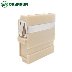 Beige LC Quad Multimode Fiber Adapter Plastic Material Welded Injection