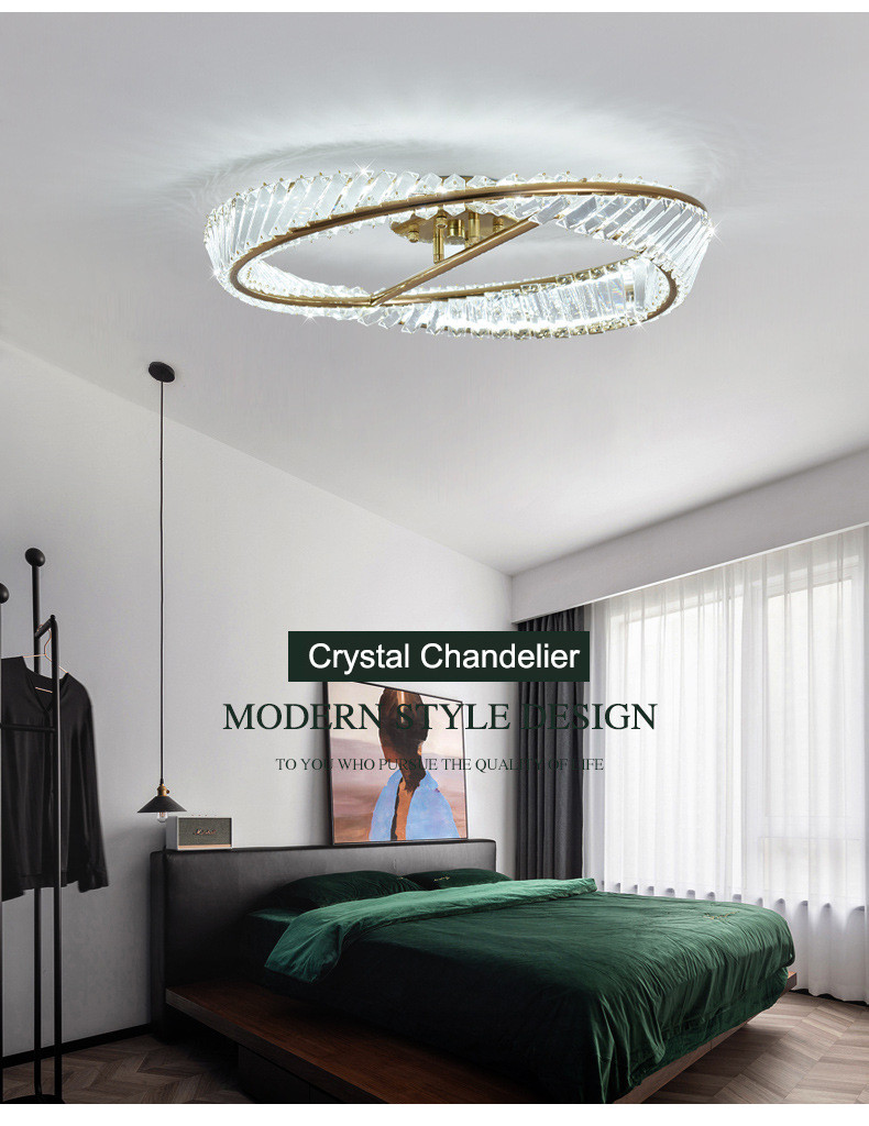 Nordic Luxury Ceiling Lamp Creative Living Room Dining Room Crystal Ceiling Chandelier(WH-CA-101)